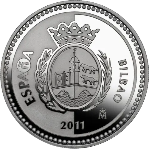 5 euros 2011 - Bilbao: Museo Guggenheim - II Serie Capitales de Provincia y Ciudades Autónomas España (anverso) 5 euros 2011 - Bilbao: Museo Guggenheim - II Serie Capitales de Provincia y Ciudades Autónomas España (anverso)