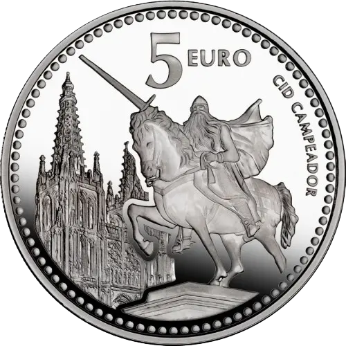 Moneda Burgos: Estatua Cid Campeador - III Serie Capitales de Provincia y Ciudades Autónomas (2011)