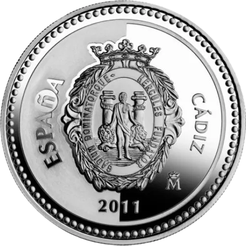 5 euros 2011 - Cádiz: Malecón y Catedral - II Serie Capitales de Provincia y Ciudades Autónomas España (anverso) 5 euros 2011 - Cádiz: Malecón y Catedral - II Serie Capitales de Provincia y Ciudades Autónomas España (anverso)