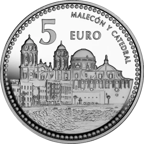 Moneda Cádiz: Malecón y Catedral - II Serie Capitales de Provincia y Ciudades Autónomas (2011)