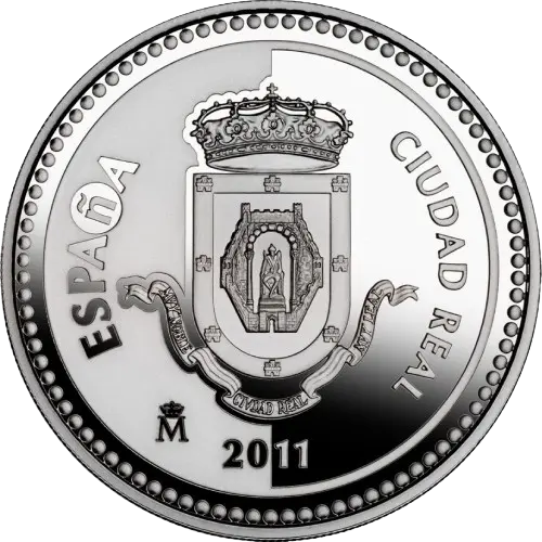 5 euros 2011 - Ciudad Real: Catedral y monumento Alfonso X - III Serie Capitales de Provincia y Ciudades Autónomas España (anverso) 5 euros 2011 - Ciudad Real: Catedral y monumento Alfonso X - III Serie Capitales de Provincia y Ciudades Autónomas España (anverso)