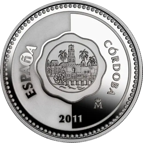 5 euros 2011 - Córdoba: Catedral Mezquita de Córdoba - III Serie Capitales de Provincia y Ciudades Autónomas España (anverso) 5 euros 2011 - Córdoba: Catedral Mezquita de Córdoba - III Serie Capitales de Provincia y Ciudades Autónomas España (anverso)
