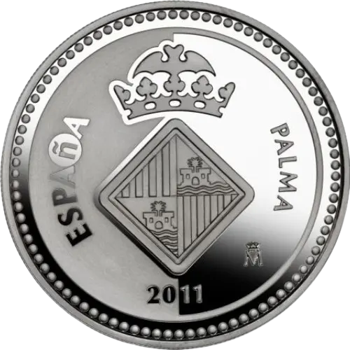 5 euros 2011 - Palma: Castell de Bellver - II Serie Capitales de Provincia y Ciudades Autónomas España (anverso) 5 euros 2011 - Palma: Castell de Bellver - II Serie Capitales de Provincia y Ciudades Autónomas España (anverso)