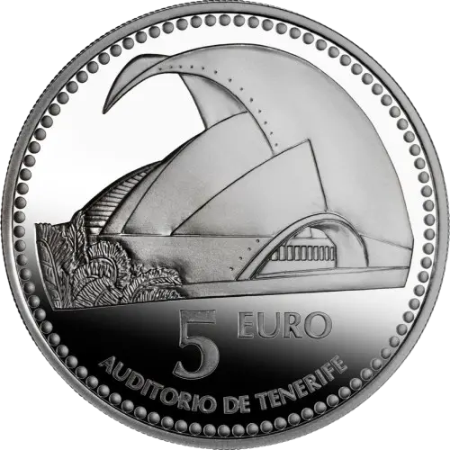 Moneda Santa Cruz de Tenerife: Auditorio de Tenerife - II Serie Capitales de Provincia y Ciudades Autónomas (2011)