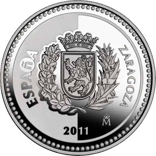 5 euros 2011 - Zaragoza: Basílica del Pilar - III Serie Capitales de Provincia y Ciudades Autónomas España (anverso) 5 euros 2011 - Zaragoza: Basílica del Pilar - III Serie Capitales de Provincia y Ciudades Autónomas España (anverso)