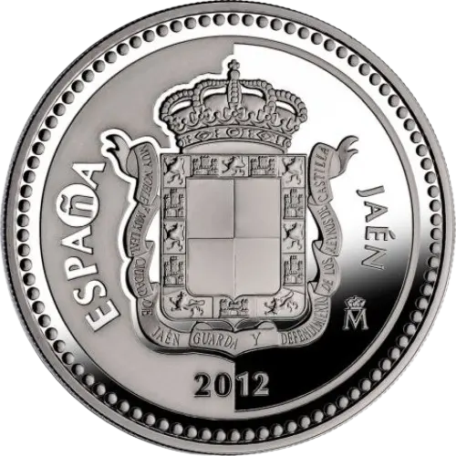 5 euros 2012 - Jaén: Palacio Provincial - V Serie Capitales de Provincia y Ciudades Autónomas España (anverso)