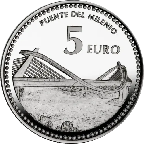 Moneda Ourense: Puente del Milenio - IV Serie Capitales de Provincia y Ciudades Autónomas (2012)