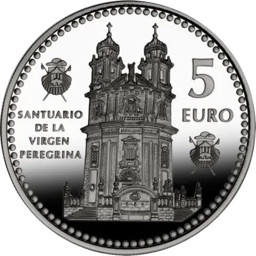 Moneda Pontevedra: Santuario de la Virgen Peregrina - IV Serie Capitales de Provincia y Ciudades Autónomas (2012)