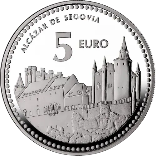 Moneda Segovia: Alcázar de Segovia - V Serie Capitales de Provincia y Ciudades Autónomas (2012)