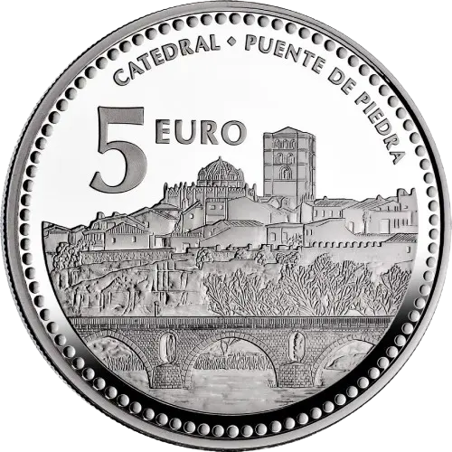 Moneda Zamora: Catedral y Puente de Piedra - V Serie Capitales de Provincia y Ciudades Autónomas (2012)