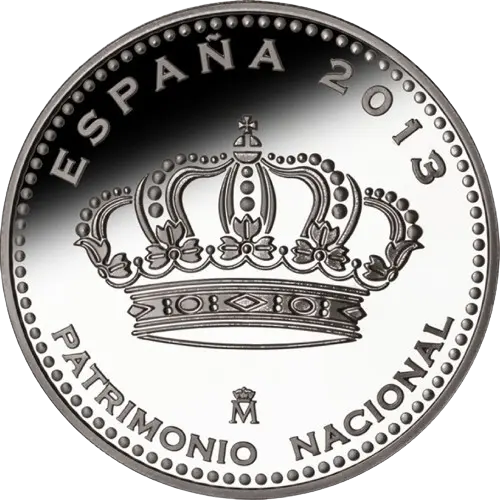 5 euros 2013 - Palacio Real de la Almudaina - I Serie Patrimonio Nacional España (anverso)