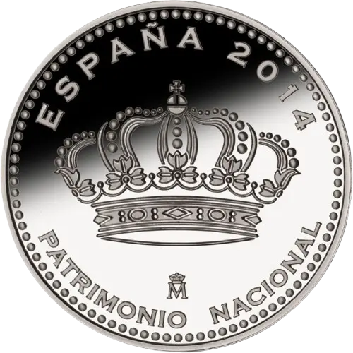 5 euros 2014 - Real Monasterio de Santa Clara de Tordesillas - II Serie Patrimonio Nacional España (anverso) 5 euros 2014 - Real Monasterio de Santa Clara de Tordesillas - II Serie Patrimonio Nacional España (anverso)
