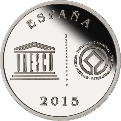 5 euros 2015 - San Cristóbal de la Laguna - II Serie Ciudades Patrimonio de la Humanidad España (anverso) 5 euros 2015 - San Cristóbal de la Laguna - II Serie Ciudades Patrimonio de la Humanidad España (anverso)