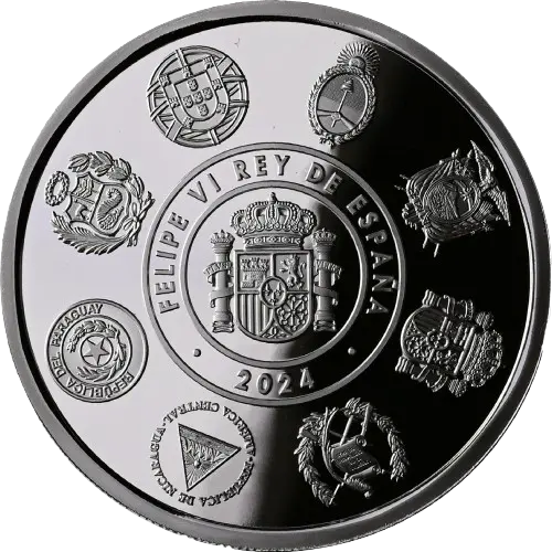5 euros 2024 - Capitales Iberoamericanas: Sevilla - XIII Serie Iberoamericana España (anverso) 5 euros 2024 - Capitales Iberoamericanas: Sevilla - XIII Serie Iberoamericana España (anverso)