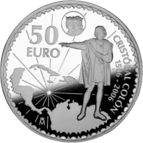 Moneda V Centenario Cristóbal Colón: Descubrimiento de América (2006)