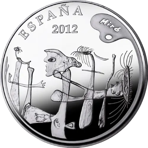50 euros 2012 - Joan Miró: La casa de la palmera - V Serie Pintores Españoles España (anverso)
