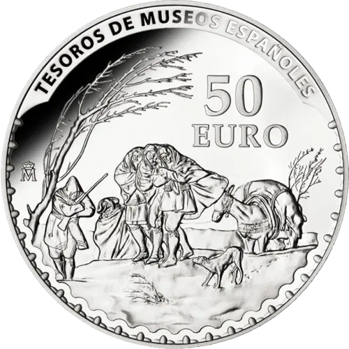 50 euros 2014 - Goya - II Serie Tesoros de Museos Españoles España (reverso)