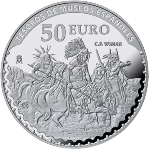 50 euros 2017 - Edward Hopper & Wimar - V Serie Tesoros de Museos Españoles España (reverso) 50 euros 2017 - Edward Hopper & Wimar - V Serie Tesoros de Museos Españoles España (reverso)