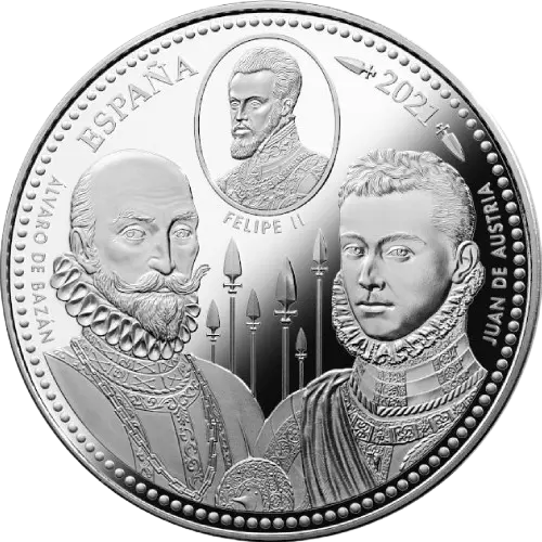 50 euros 2021 - 450 Aniversario de la Batalla de Lepanto: Batalla España (anverso)