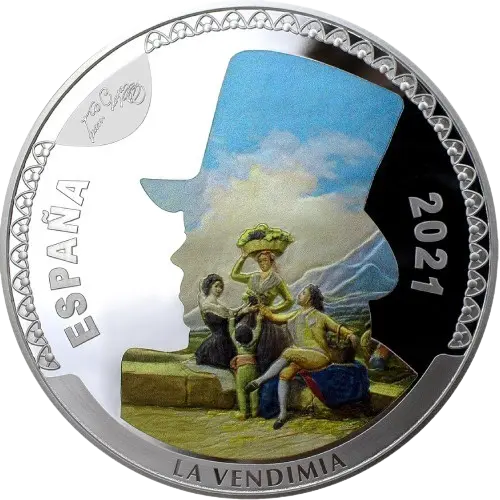 Moneda 275 Aniversario Francisco de Goya: La Vendimia (2021)