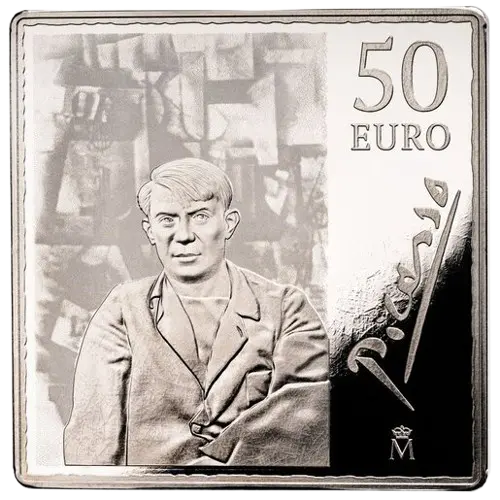 50 euros 2023 - 50 Aniversario de Picasso: Mujer con los brazos levantados España (anverso)