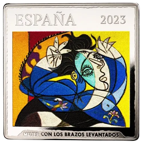 Moneda 50 Aniversario de Picasso: Mujer con los brazos levantados (2023)