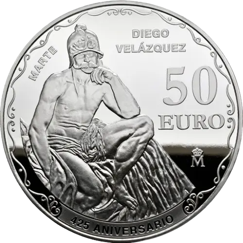 50 euros 2024 - 425 Aniversario de Velázquez: Las Meninas y Marte España (reverso) 50 euros 2024 - 425 Aniversario de Velázquez: Las Meninas y Marte España (reverso)