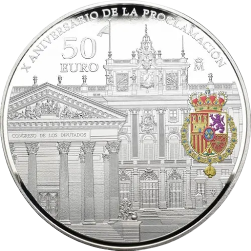 Moneda X Aniversario de la proclamación de S.M.R. Don Felipe VI (2024)