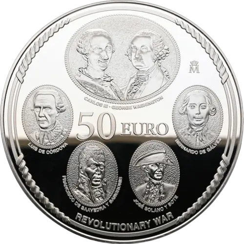 50 euros 2026 - 250 Aniversario Declaración de Independencia de los EE.UU. España (reverso) 50 euros 2026 - 250 Aniversario Declaración de Independencia de los EE.UU. España (reverso)