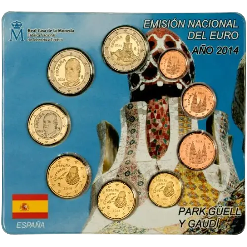 Moneda Euroset 2014 - Park Güell (Gaudi) (2014)