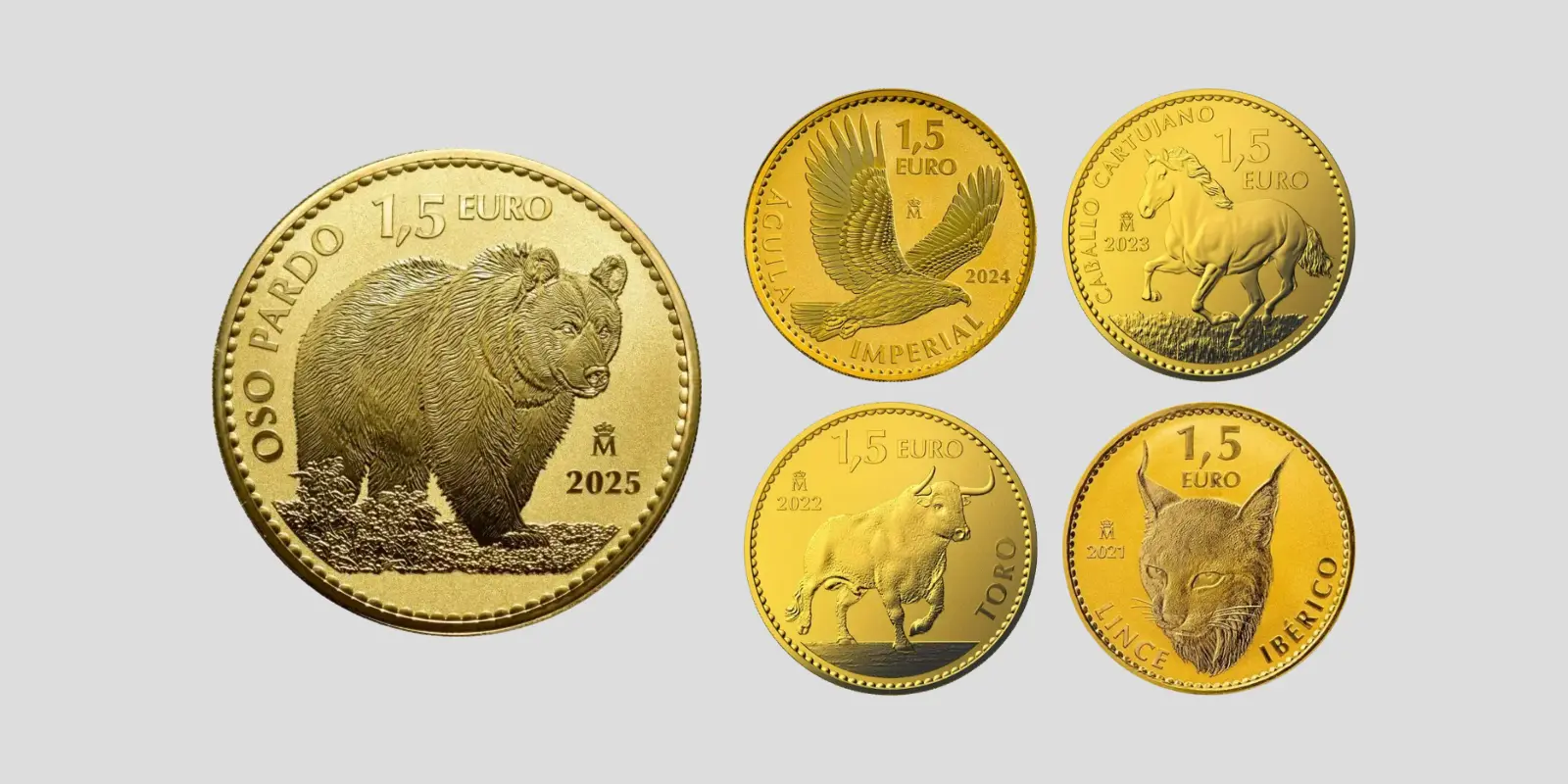 La FNMT anuncia la emisión de la onza de oro dedicada al Oso Pardo